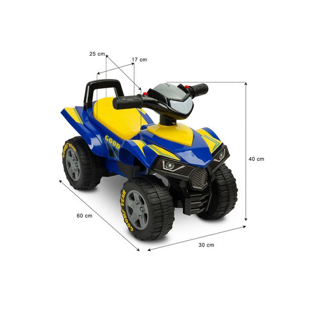 RIDE-ON QUAD GOODYEAR RED 14