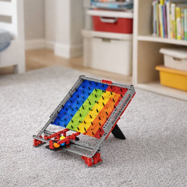 Rainbow Board Blocks Ball Track Slide Ball Catching Game 477 pcs. 3