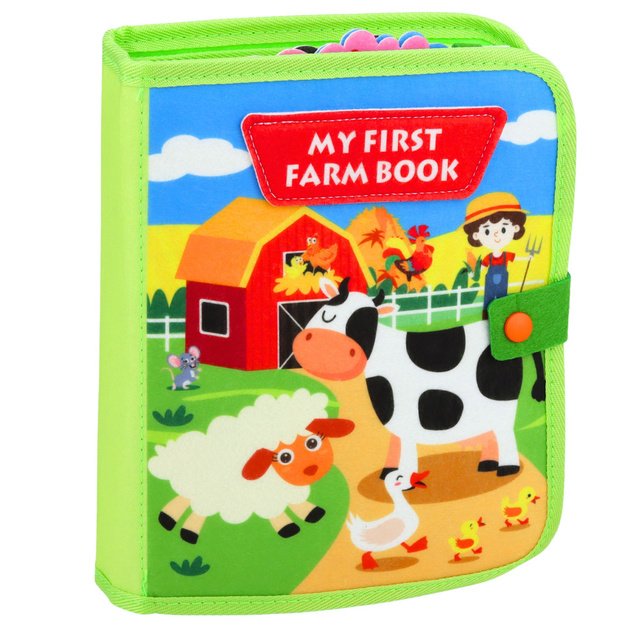  Sensorinė edukacinė knyga vaikams „Ūkis“, 20 veiklų 7