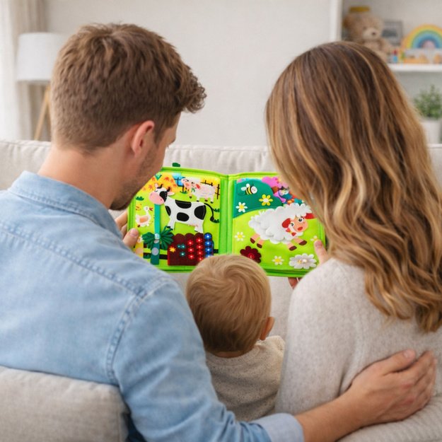  Sensorinė edukacinė knyga vaikams „Ūkis“, 20 veiklų 4