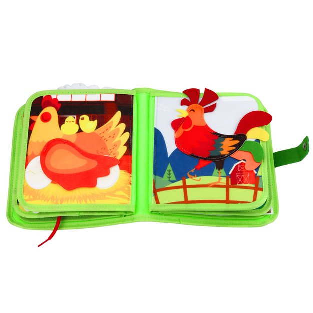  Sensorinė edukacinė knyga vaikams „Ūkis“, 20 veiklų 3