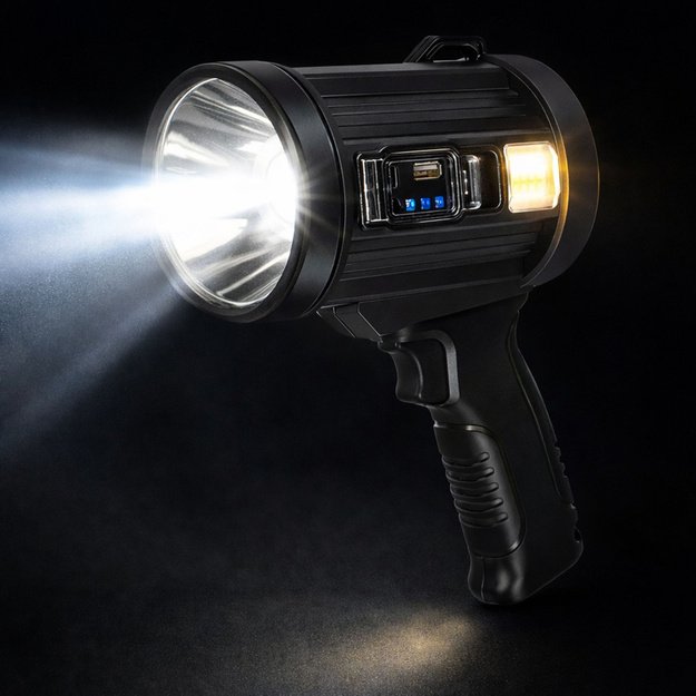LED prožektorius 800 lm su USB, saulės įkrovimu ir „Powerbank“ funkcija 4