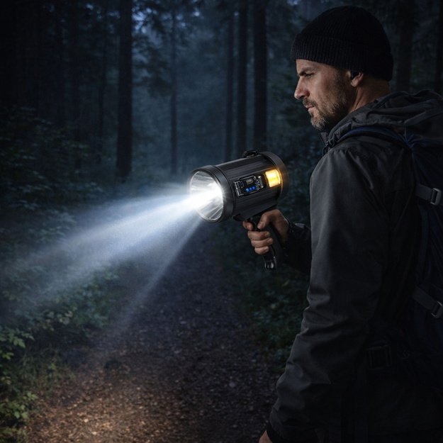 LED prožektorius 800 lm su USB, saulės įkrovimu ir „Powerbank“ funkcija 8