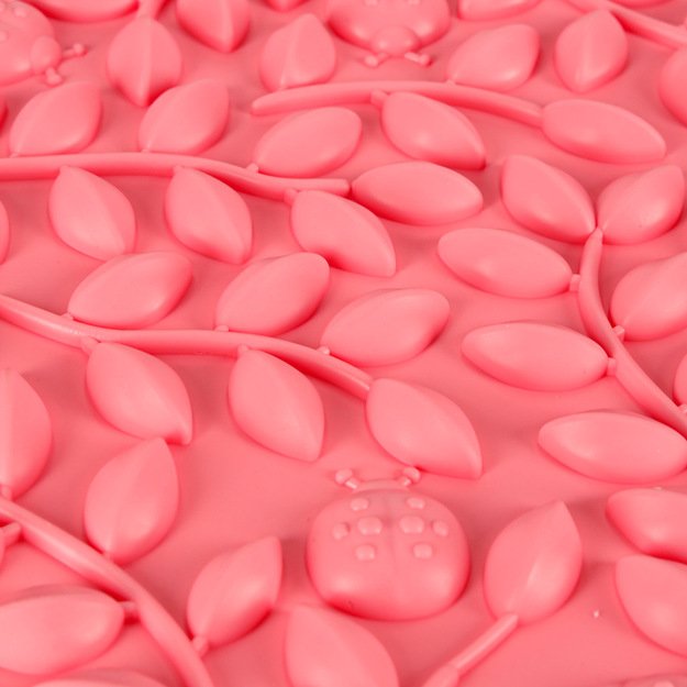 Sensorinis kilimėlis montessori pėdų masažo dėlionė 8 dalių pastelinės spalvos 10