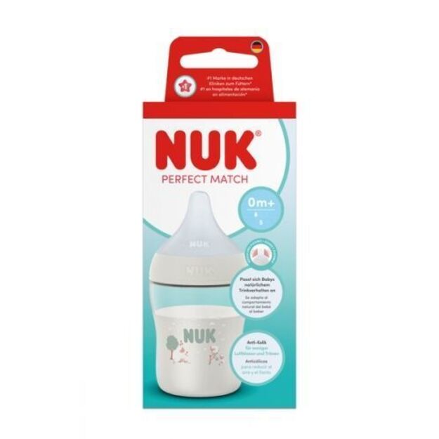 NUK Perfect Match 150 ml silikoninis buteliukas su avytės dizainu