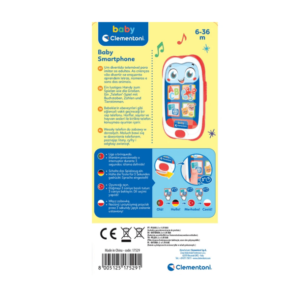 Interaktyvus kalbantis išmanusis telefonas vaikams Clementoni 17529 4