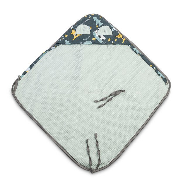 Vaflinis nešiojamas lopšys su apklotu – išvalyti mėtų 3