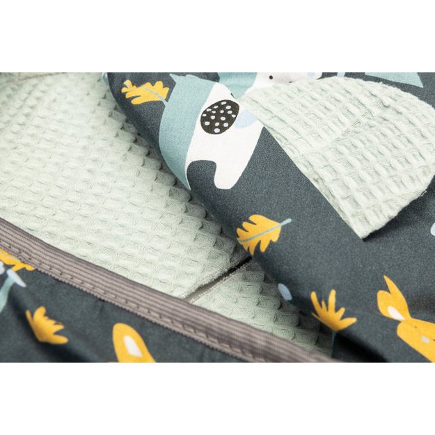 Vaflinis nešiojamas lopšys su apklotu – išvalyti mėtų 2