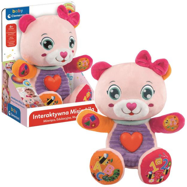 Interactive Talking Bear Lila Polish Language &ndash; Clementoni 50387