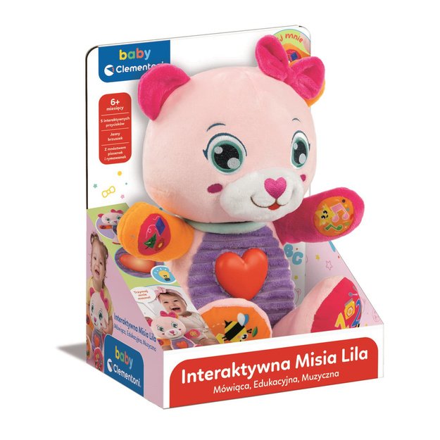 Interactive Talking Bear Lila Polish Language &ndash; Clementoni 50387 2
