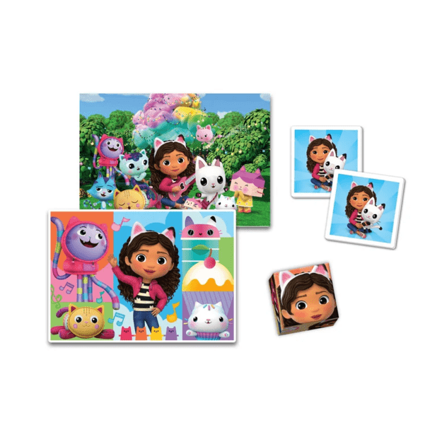 Educational Set Puzzle Memo Blocks GABBY&rsquo;S DOLLHOUSE Clementoni 18319 1