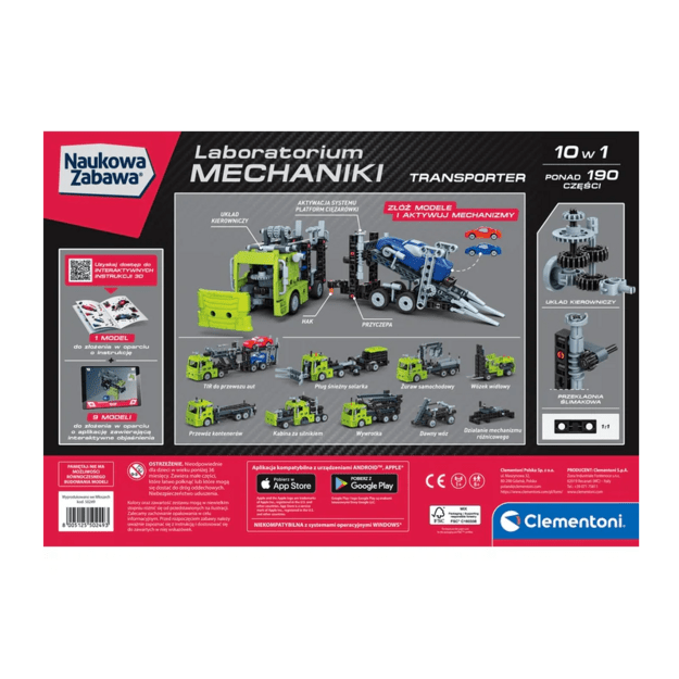 Scientific Fun Mechanics Laboratory Transporter Clementoni 50249 4