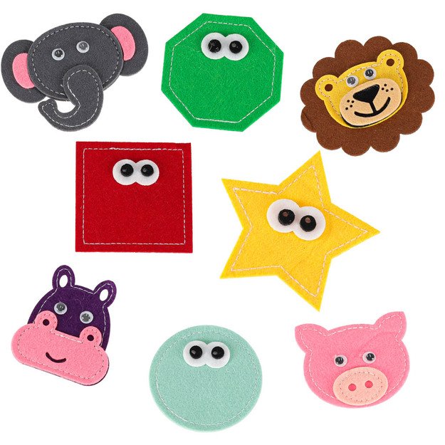 Sensorinė mokomoji 3D veltinio manipuliatyvi knygelė su judančiomis dalimis žirafa 6