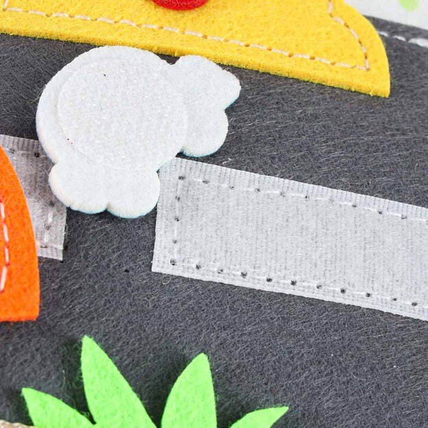 Sensorinė mokomoji 3D veltinio manipuliatyvi knygelė su judančiomis dalimis žirafa 10