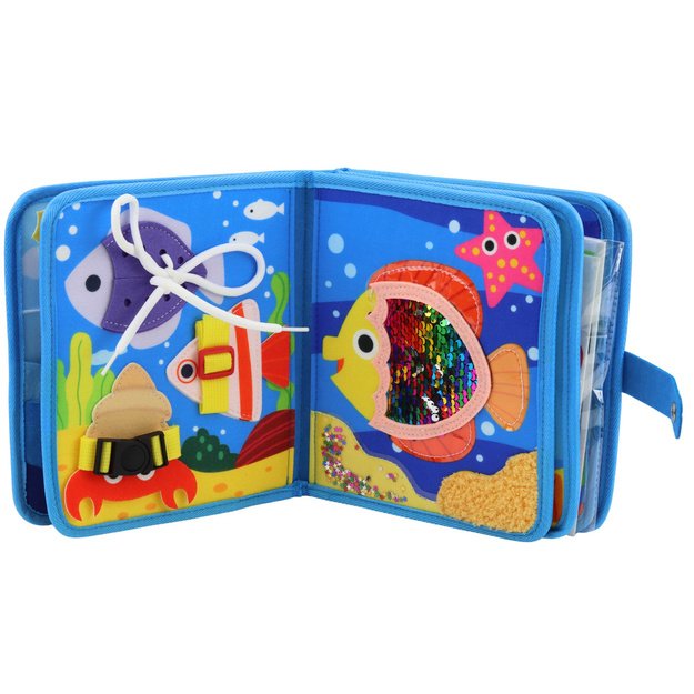 3D Felt Sensory Educational Book Sea Animals 1