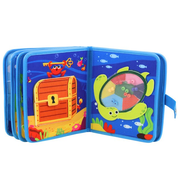 3D Felt Sensory Educational Book Sea Animals 2