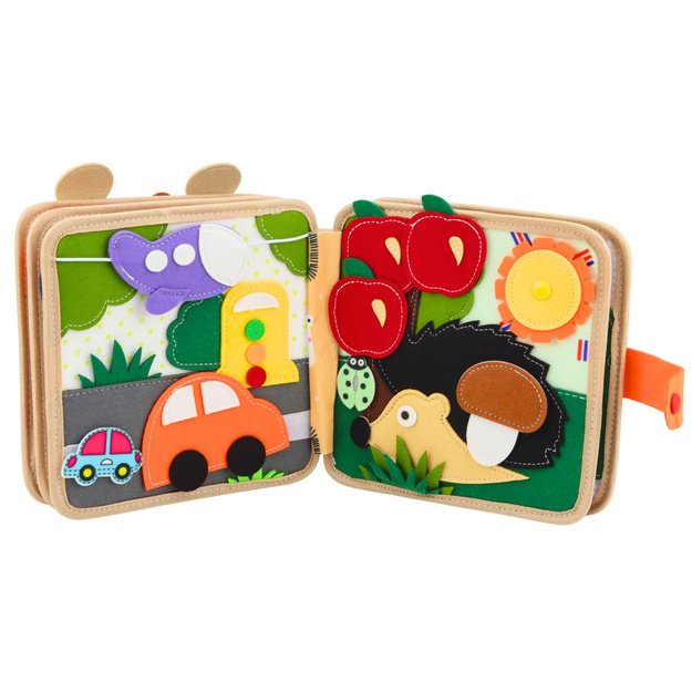 3D Felt Sensory Educational Book Animals Giraffe 2