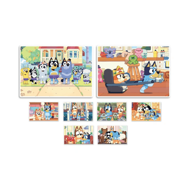Educational Set Puzzle Memo Blocks BLUEY Clementoni 18320 2