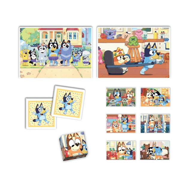 Educational Set Puzzle Memo Blocks BLUEY Clementoni 18320 1
