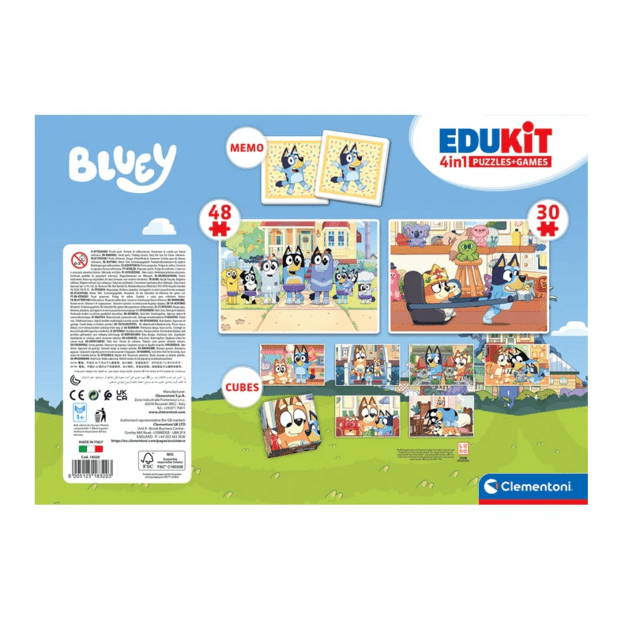 Educational Set Puzzle Memo Blocks BLUEY Clementoni 18320 6