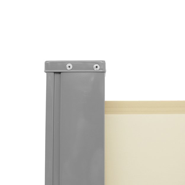 LUARO kampinė &scaron;oninė terasos markizė su i&scaron;traukiamu ekranu 180 x 620 cm, smėlio spalvos 6