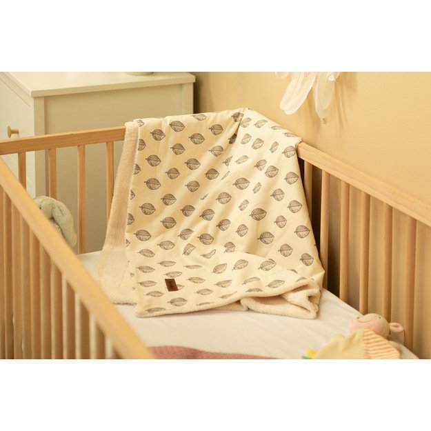 ECO antklodė 80x100 LEAVES PLUSH 4