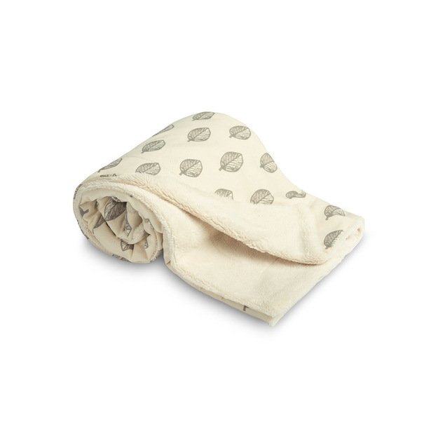 ECO antklodė 80x100 LEAVES PLUSH 2