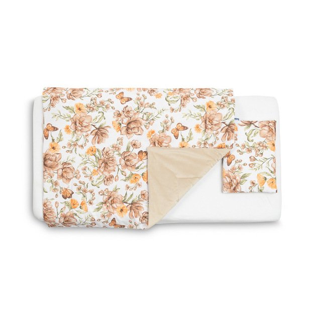 AKSOMINIS LOVELĖS KOMPLEKTAS KVADRATINIS SMĖLIO SPALVOS 2