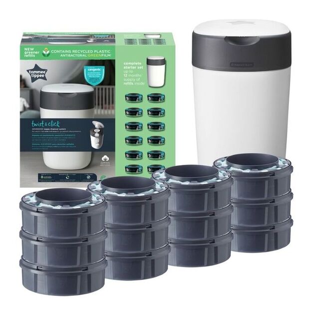 510051 DIAPER CONTAINER + 12 INSERTS