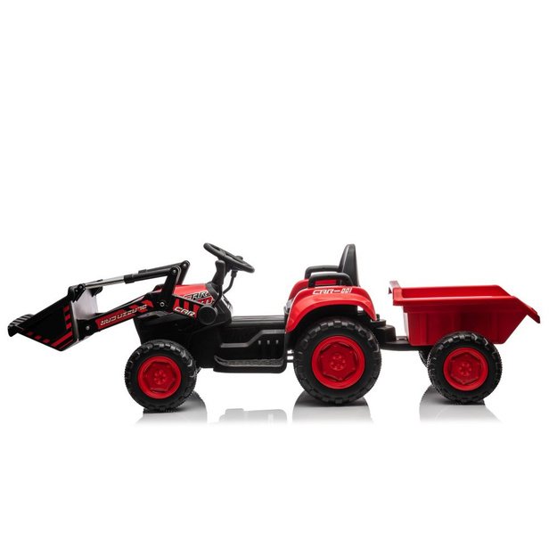 Rechargeable tractor with bucket BW-X002A Red
