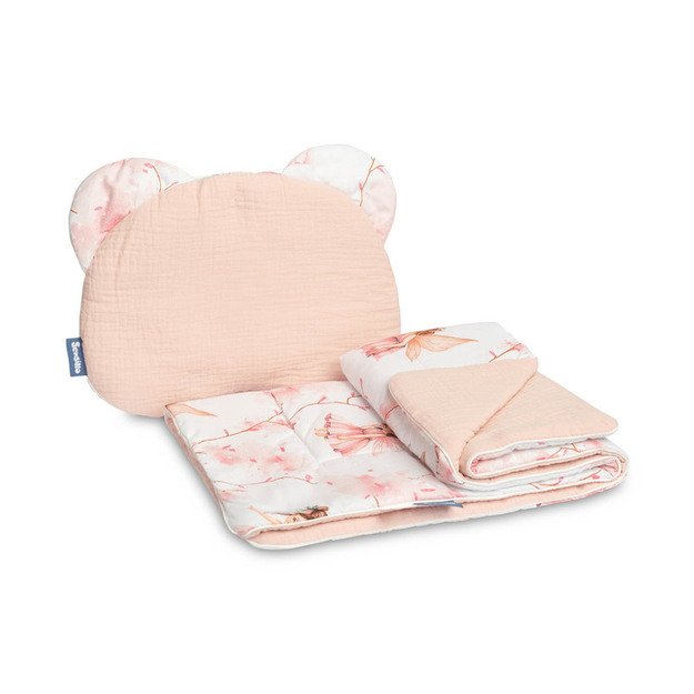 MUSLINO VEŽIMĖLIO RINKINYS - FĖJŲ ROŽINĖ