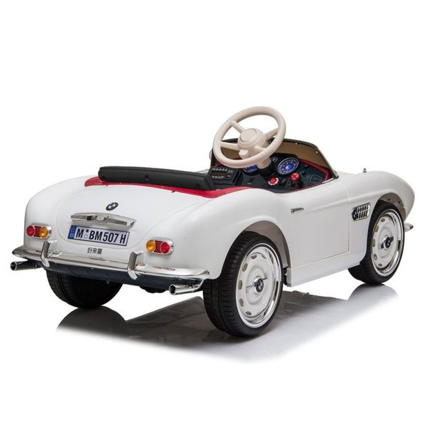 Electric Ride-On Car BMW Retro White