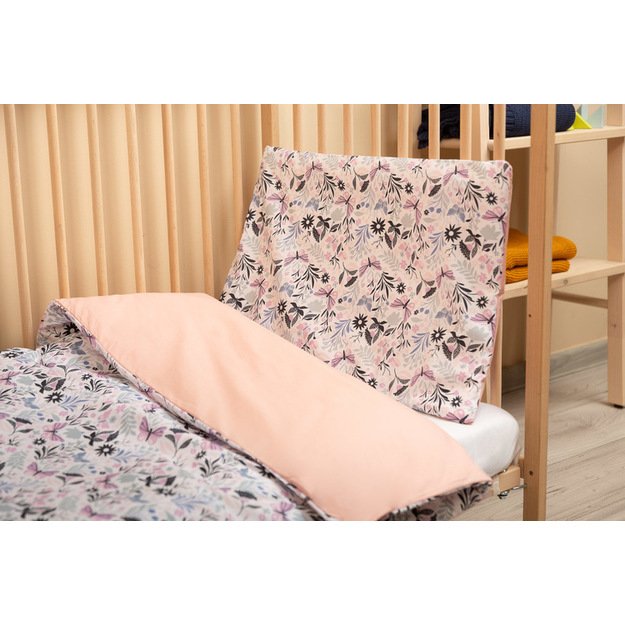 Dviejų dalių patalynė PINK BUTTERFLIES 100X135  3