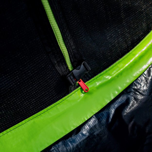 LEAN sodo batutas su vidiniu tinklu, juodas ir žalias, 427 cm