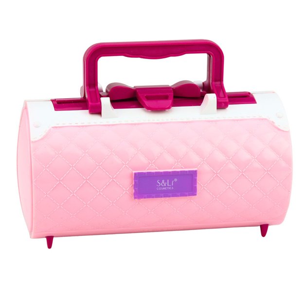 Makiažo ir nagų grožio rinkinys, kosmetika, akių šešėliai, nagų lakai, dėklas