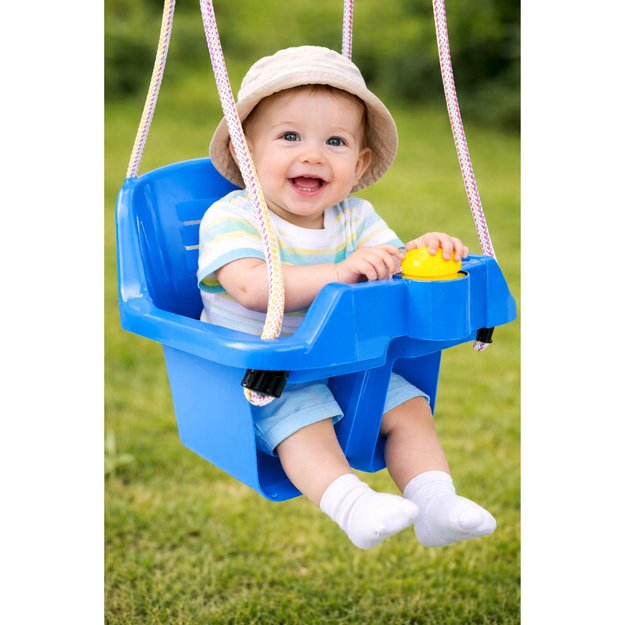 Mėlynos sūpynės vaikams 5237