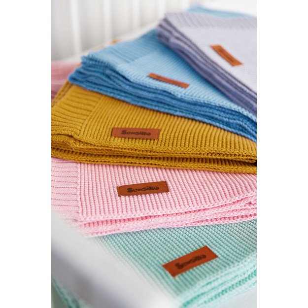 Bamboo and cotton blanket – mint