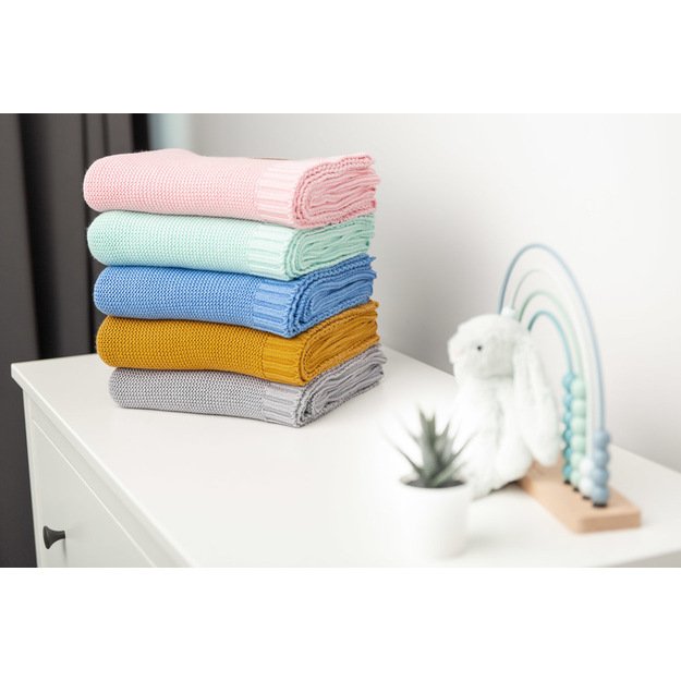 Bamboo and cotton blanket – mint