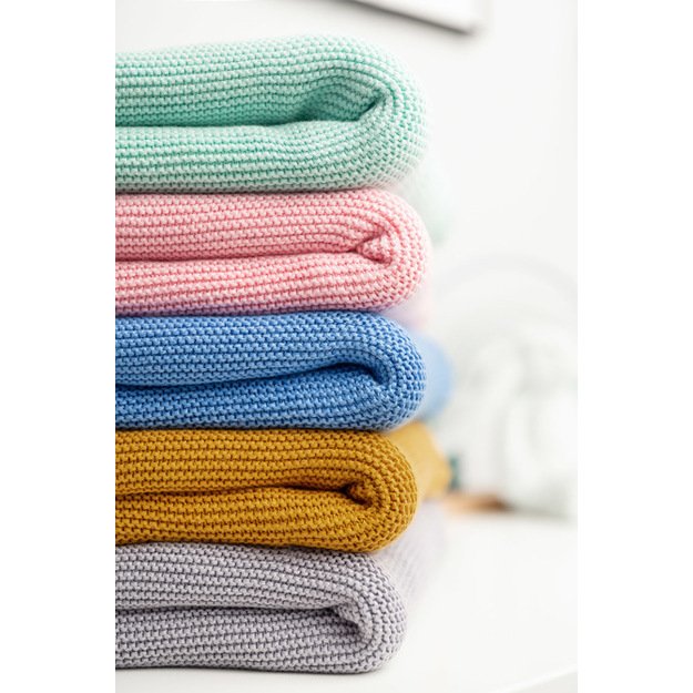 Bamboo and cotton blanket – mint