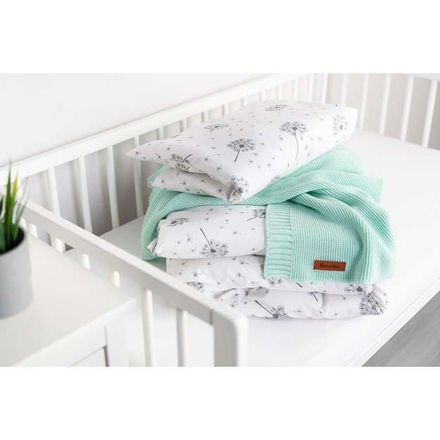 Bamboo and cotton blanket – mint