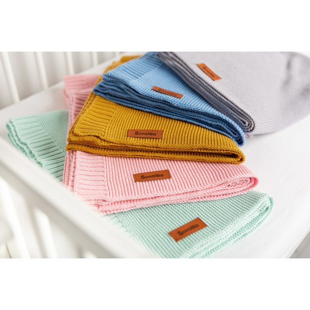 Bamboo and cotton blanket – mint