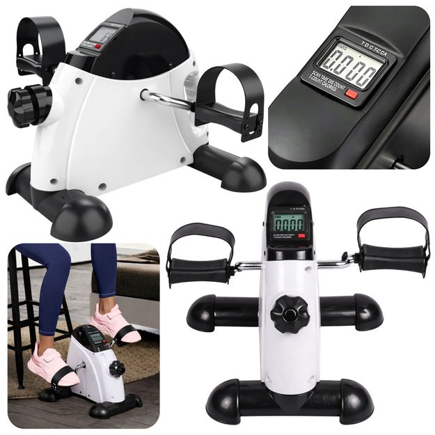 Mini Exercise Bike Rehabilitation Bike LCD Trainer for Arms and Legs