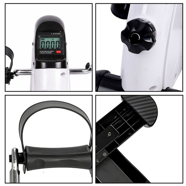 Mini Exercise Bike Rehabilitation Bike LCD Trainer for Arms and Legs