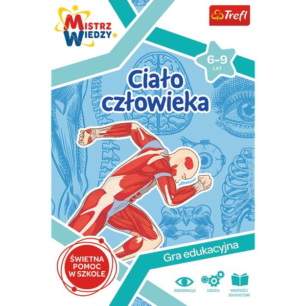 Gra Edukacyjna Ciało człowieka/ Mistrz Wiedzy Trefl 01957