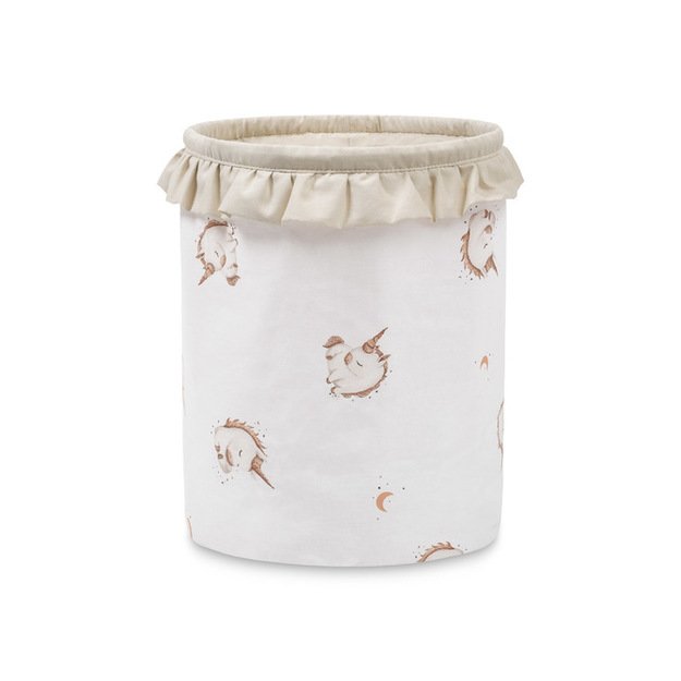 BASKET FOR TOYS UNICORN BEIGE M