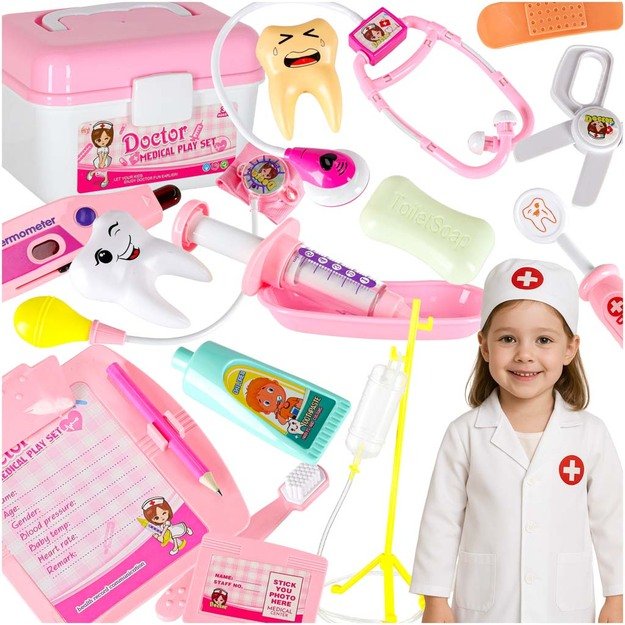 Gydytojo bagažinės rinkinys mažas gydytojo garsas 35 elementai