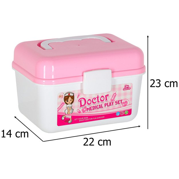 Gydytojo bagažinės rinkinys mažas gydytojo garsas 35 elementai
