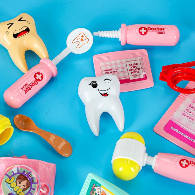 Gydytojo bagažinės rinkinys mažas gydytojo garsas 35 elementai