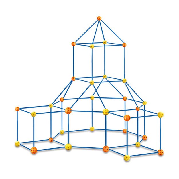 Creative Set of Construction Tubes for Spatial Building 340 pcs.