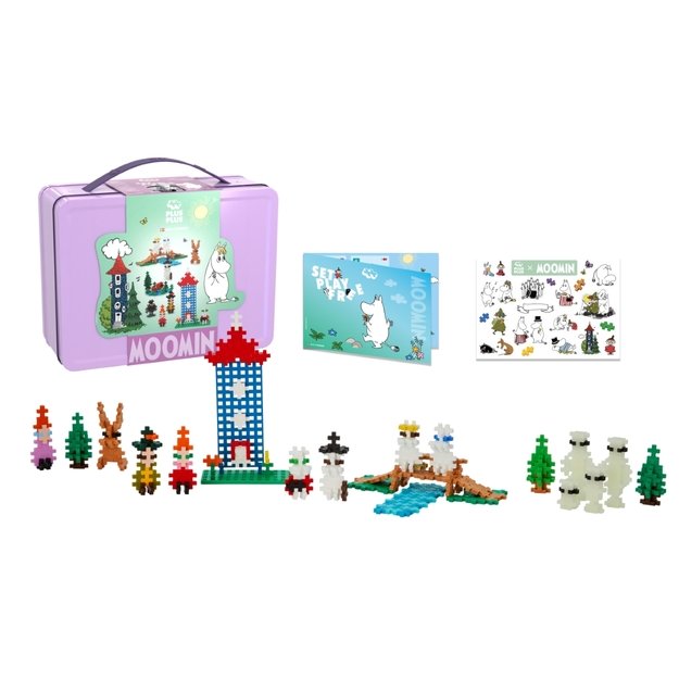 Plus Plus konstruktorius Troliai Mumiai Muminukų slėnis, violetinis lagaminas